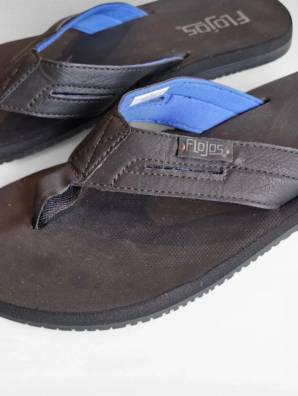 Flojos Flip Flops Black Size 10